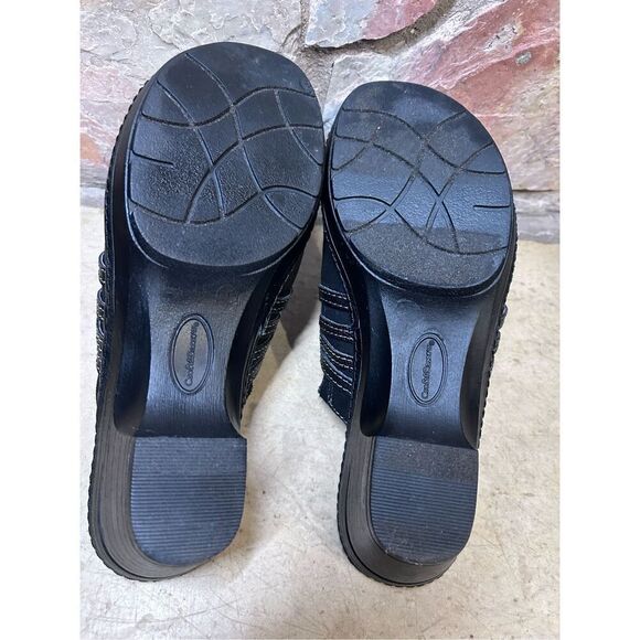 Croft & Barrow Ortholite Black Embellished Clogs Slip-On Shoes Size 7.5M - Picture 9 of 9